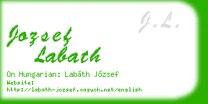 jozsef labath business card