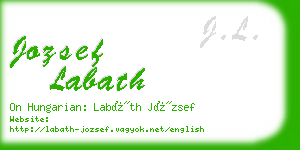 jozsef labath business card